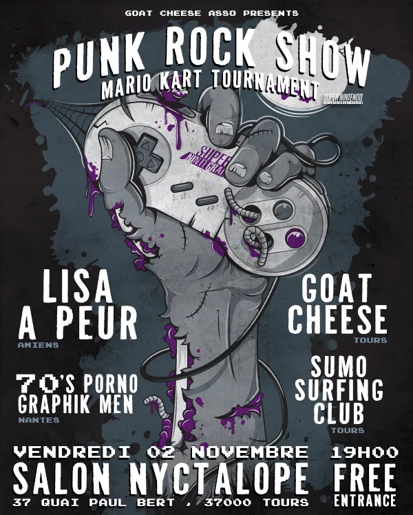 Lisa A Peur + 70's Pornographik Men + Goat Cheese + Sumo Surfing Club