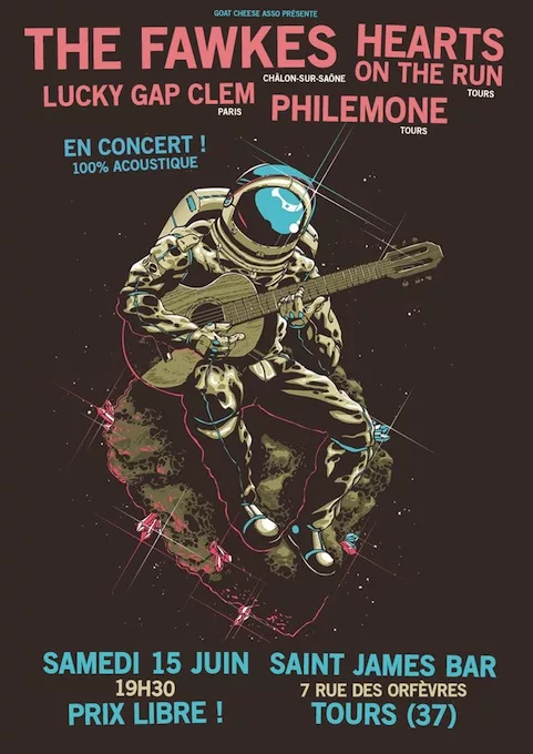 The Fawkes + Lucky Gap Clem + Hearts On The Run + Philemone