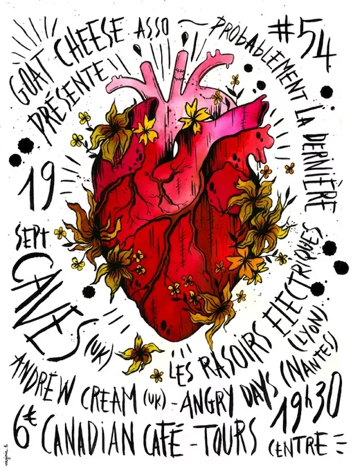 Caves (UK) + Andrew Cream (UK) + Les Rasoirs Electriques + Angry Days