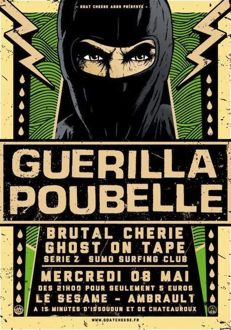 Guerilla Poubelle + Brutal Chérie (CAN) + Ghost On Tape + Série Z + Sumo Surfing Club