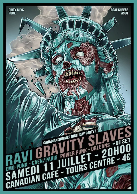Gravity Slaves + Ravi + Dj set