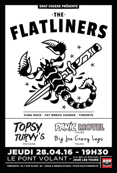 The Flatliners (CAN) + Topsy Turvy's + Panic Motel + BJCL