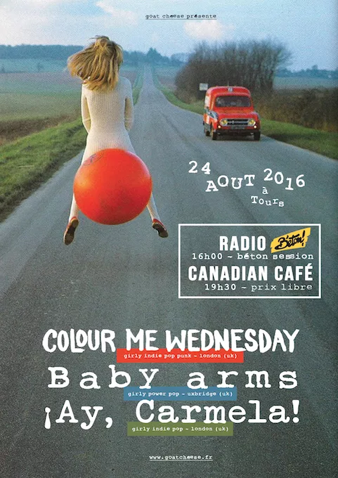 Coulour Me Wednesday (UK) + Baby Amrs (UK) + ¡Ay Carmela! (UK) + Nightwatchers