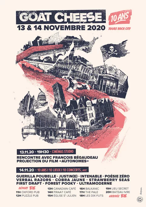 [ANNULÉ] 10 ANS • Guerilla Poubelle + Justin(e) + Intenable + Poésie Zéro + Verbal Razors + Strawberry Seas + First Draft + Cobra Jaune + Forest Pooky + Ultramoderne + François Bégaudeau