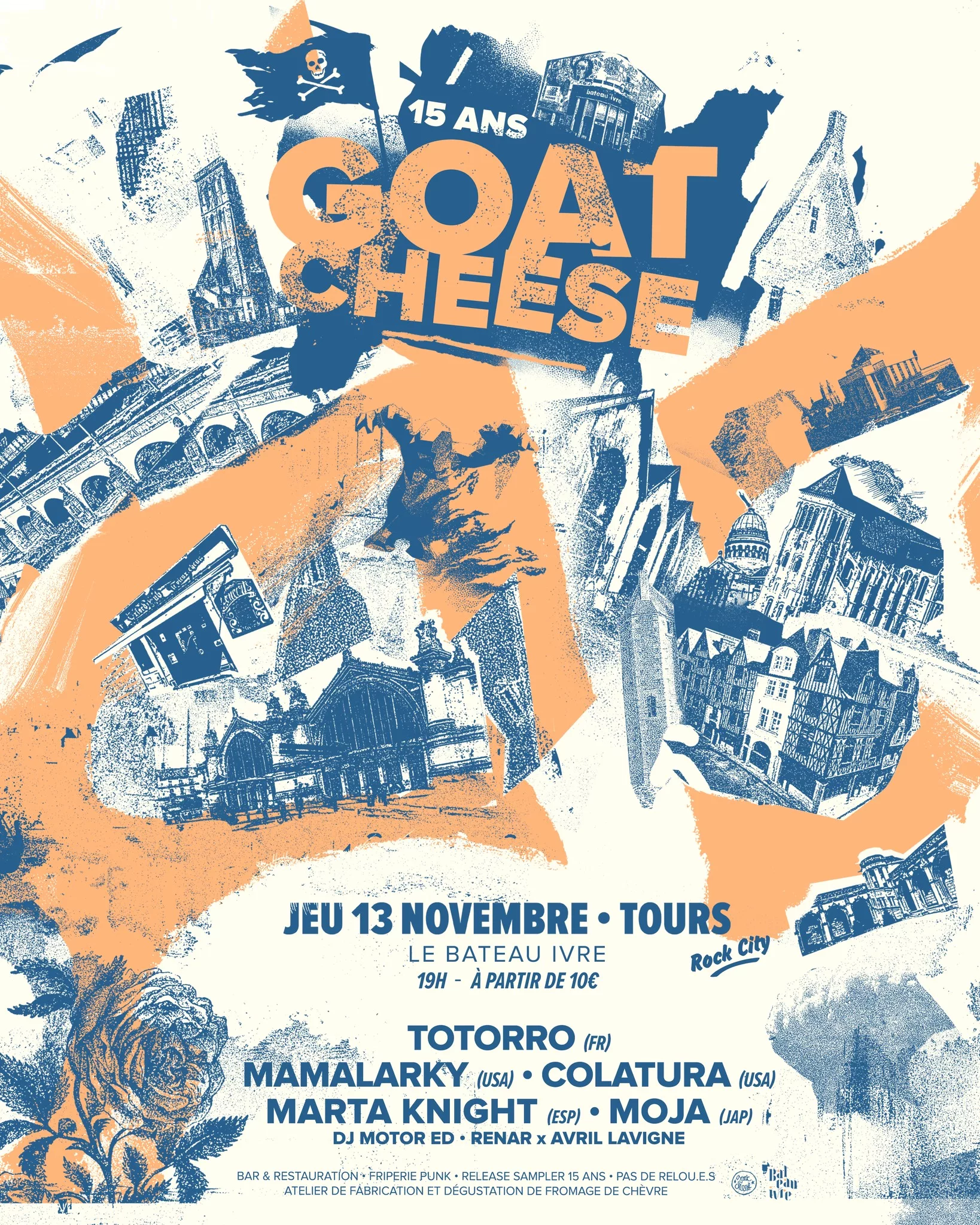 15 ans de Goat Cheese – Jeu 13 nov 2025 19h00 – Le Bateau ivre
