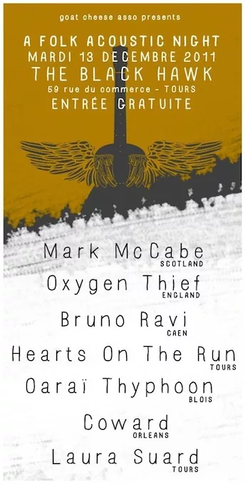 Oxygen Thief (UK) + Hearts On The Run + Coward + Oarai Tyfoon + Laura Suard